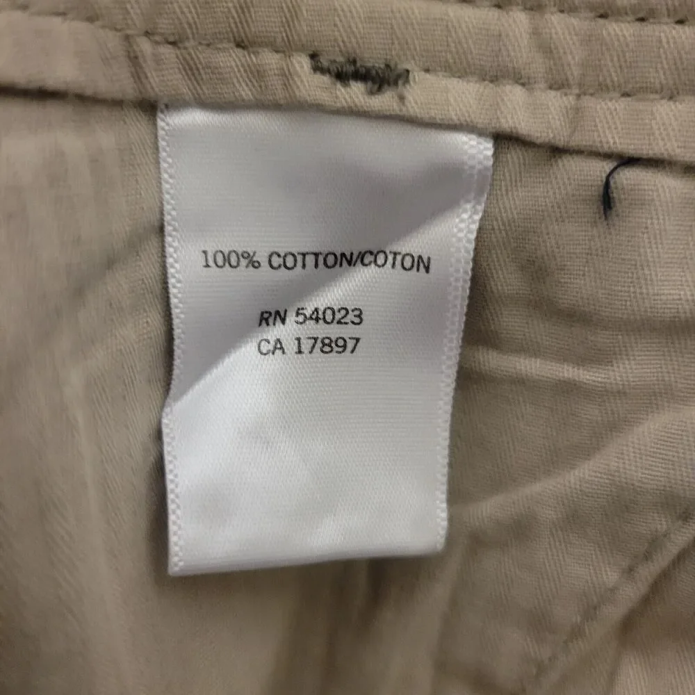 Banana Republic Size‎ 35 Shorts Chino Cargo Style Shorts, Brown & Tan Stripes